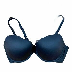 Soma Intimates Underwire Bra Size 36C Women‎ Black Slight Padding Full Coverage